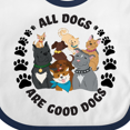 thumbnail image 4 of Inktastic All Dogs Are Good Dogs with Cute Dog Family Boys or Girls Baby Bib, 4 of 4
