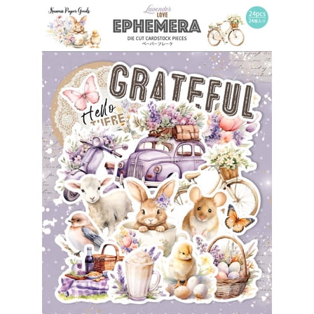 Memory Place Ephemera Cardstock Die-Cuts-Lavender Love