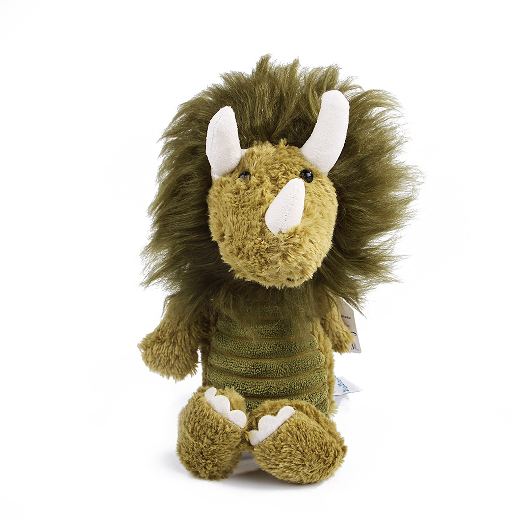 Kepooman No Stuffing Squeaky Plush Dog Toy for Small Medium Large Dog, Dog Chew Toy for Teething Chewing and Playtime, Single, Rhinoceros Kepooman No Stuffing Squeaky Plush Dog Toy for Small Medium Large Dog, Dog Chew Toy for Teething Chewing and Playtime, Single, Rhinoceros