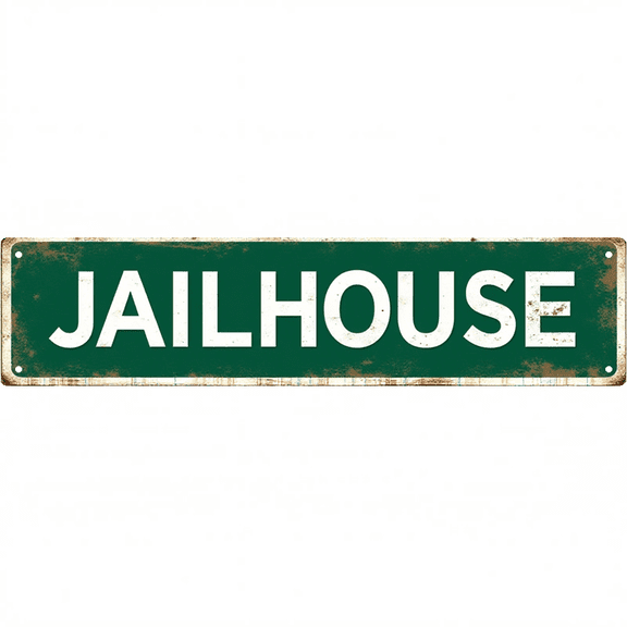 Decorative Tin Sign 16x4 Inch Snack Bar Jailhouse Design - Ideal for Bar Decor, Vintage Jailhouse Decor, Outdoor Signs Home Bar Patio