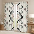 thumbnail image 2 of Erosebridal Bohemian Aztec Blackout Curtains Set of 2 (52x84 Each), Tropical Cactus Print Window Curtains, Light Green, 2 of 6
