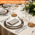 thumbnail image 4 of 20 Piece Silverware Set, Stainless Steel Flatware Cutlery Set for 4, Spoons and Forks Cutlery Set, Mirror Finish, Dishwasher Safe, 4 of 8