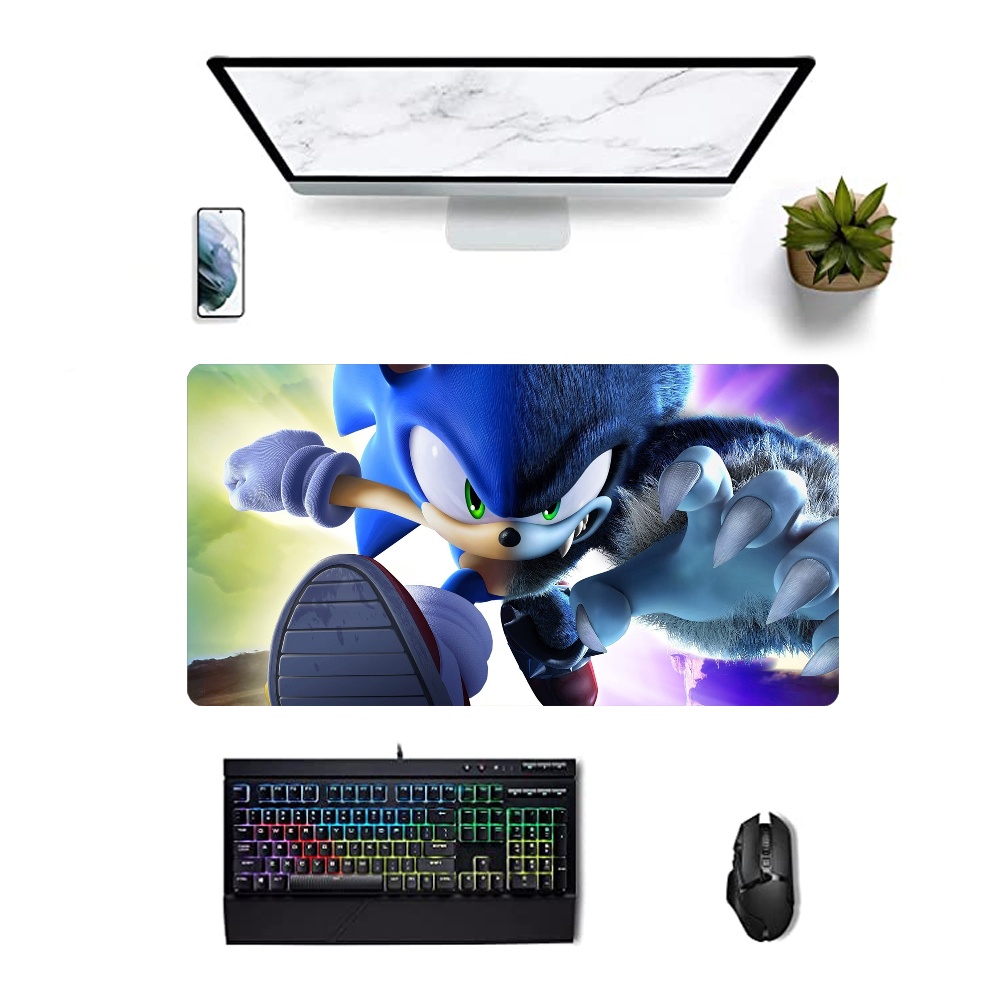 Sonic the Hedgehog New Extended Gaming Mouse Pad Large Size Desk