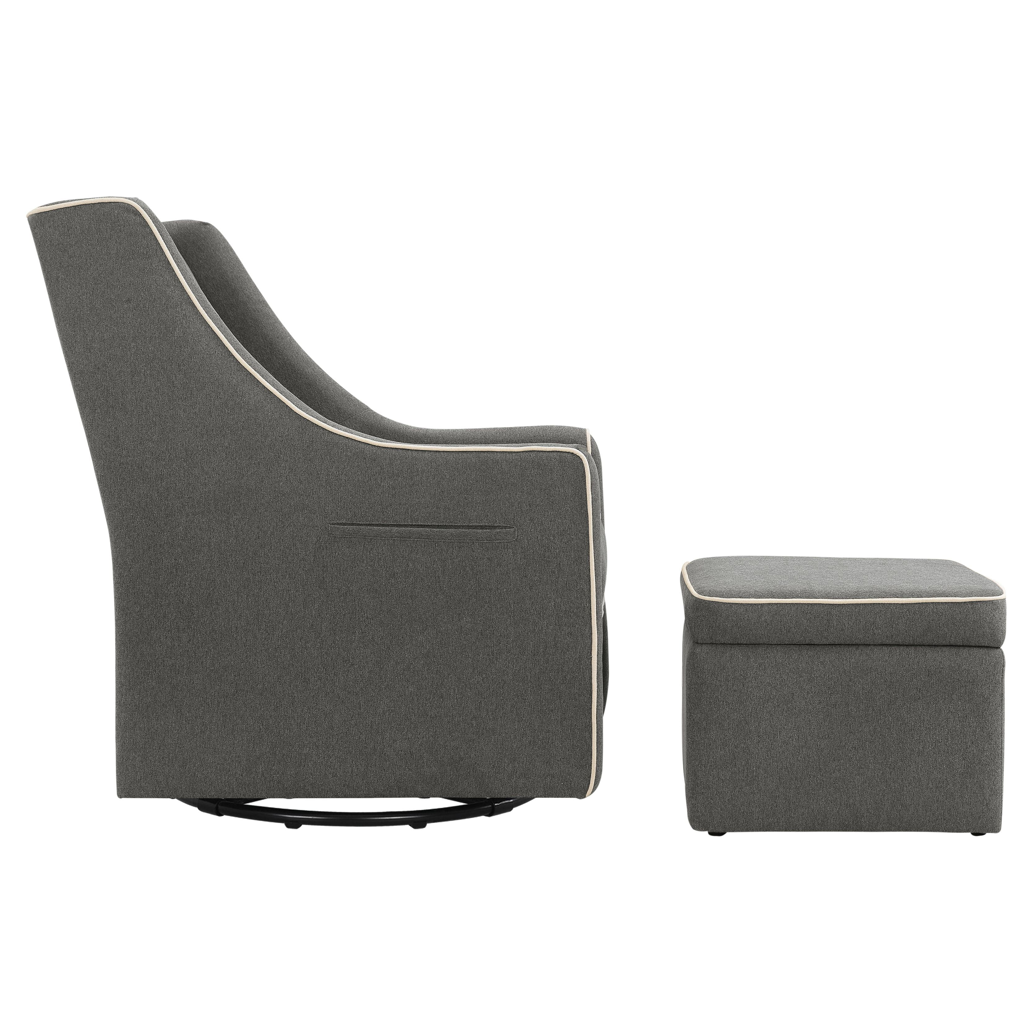 Davinci owen 2024 upholstered swivel glider