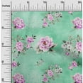thumbnail image 2 of oneOone Polyester Spandex Sea Green Fabric Floral Floral With Texture Sewing Fabric By The Yard Printed Diy Clothing Sewing Supplies 56 Inch Wide, 2 of 4