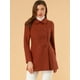 thumbnail image 2 of Abrigo Largo De Invierno Con Cuello Peter Pan Y Doble Botonadura Para Mujer Marrón S, 2 of 6