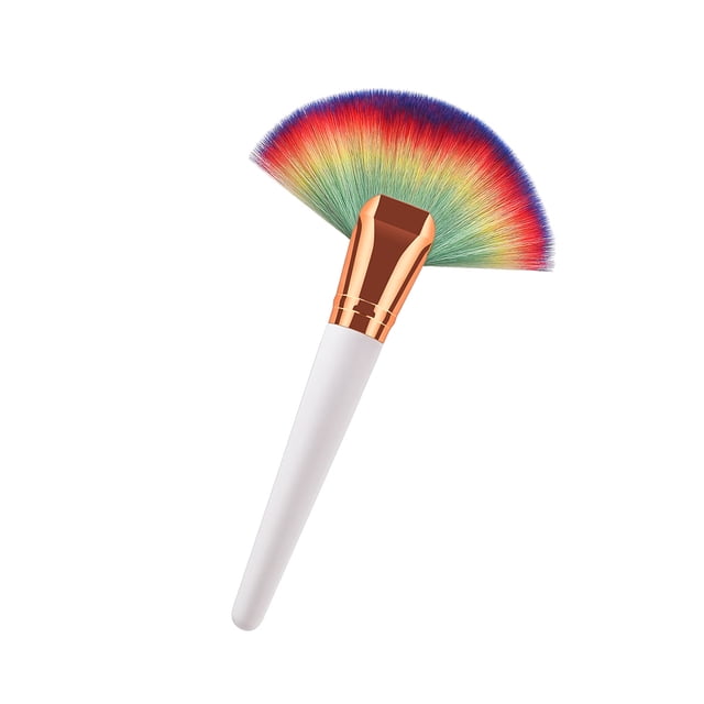 HAMPPLIES 1Set Makeup Brush for Women Multi Color Round Shape for Daily Use