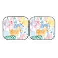 thumbnail image 7 of Disketp 2 Piece Zebra Colourful Pattern Windshield Sunshades,Folding Windshield Sun Shade For Car Suv Trucks Sedan,Blocks Uv Rays Sun Visor Protector-Medium, 7 of 7