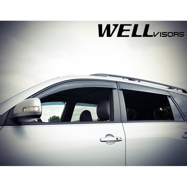 Wellvisors Side Window Visors Deflectors Rain Guards With Black Trim for 2006-2012 Toyota RAV4 3-847TY013 Wellvisors Side Window Visors Deflectors Rain Guards With Black Trim for 2006-2012 Toyota RAV4 3-847TY013