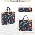 thumbnail image 6 of FORMRS Womens Corduroy Tote Bag Crossbody Shoulder Handbag with Pocket, Zodiac Stars, 6 of 7