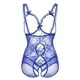 thumbnail image 2 of Gibobby arnés para mujer Lencería sexy de encaje para mujer Ropa de dormir Ropa interior Baby-doll Ropa de dormir-G-string(Azul, S), 2 of 5