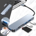 thumbnail image 1 of Daisyyozoid Wholesale 5-in-1 Type-C Network Hub Multi-Splitter Adapter With 1xUSB3.0 + 2xUSB2.0 + SD + TF For PC Computer Accessories, 1 of 9