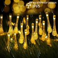 thumbnail image 4 of Guirnalda de luces solares impermeables para decoración al aire libre, guirnalda de gotitas de agua, luces de Fariy, Navidad, boda, fiesta, jardín, novedad de 2022, 4 of 4