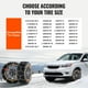 thumbnail image 5 of Cadenas para neumáticos de nieve VEVOR para coches, SUV y camionetas, paquete de 2, 5 of 9