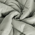thumbnail image 2 of Organictune Microfiber Down Alternative Machine Washable Toddler Comforter, Super Soft and Lightweight Kids Crib Quilted Blanket for Stroller, Travel, Smoke Gray, 43"x60", 2 of 5