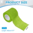 thumbnail image 2 of Uxcell Self Adhesive Bandage Wrap, Elastic Self Breathable Self Adherent Wrap Tape for Stretch Athletic Use Light Green, 2 of 6