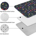 thumbnail image 5 of Pioneer Flower Floral Print Pattern Bathroom Rugs Sets 3 Piece, Toilet Cover Set, Absorbent Non Slip Bathroom Mats with U-Shaped Contour Rug, 5 of 5