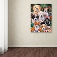 thumbnail image 3 of Trademark Fine Art 'Garden Puppies' Canvas Art by Jenny Newland, 3 of 3
