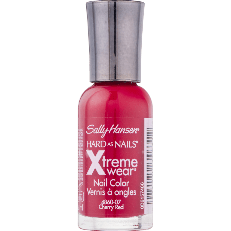 赤エシャレット　gssa Sally Hansen, Hard as Nails Xtreme Wear Nail Color, Cherry Red