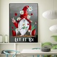thumbnail image 2 of Kits de pintura de diamantes de Navidad 5D 12 x 16 pulgadas G15 para adultos DIY Full Drill Art Blue Daisy Bañera Imagen, Diamond Art Rhinestone Home Wall Decor Rojo Verde, 2 of 5