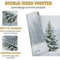 thumbnail image 5 of Winter Placemats Set of 4, 12x18 Inch Christmas Pine Tree Snowflake Linen Table Mats Seasonal Washable Farmhouse Place Mats for Kitchen Dining Xmas Holiday Party Decor, 5 of 7