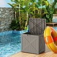 thumbnail image 4 of EasyUp 32 Gallon Resin Deck Box, Lockable Patio Outdoor Storage Box for Furniture, Garden Tools and Tools Storage, Waterproof Outside Storage Boxes, 4 of 8