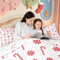 thumbnail image 4 of Manfei Winter Holiday Full Size Comforter Sets,Vintage Christmas Santa Claus Bedding Comforter Set,Xmas Reversible,3-Piece,1 Comforter and 2 Pillowcases, 4 of 7