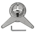 thumbnail image 4 of vidaXL 4 Height Adjustable Table Legs Chrome 28", 4 of 4