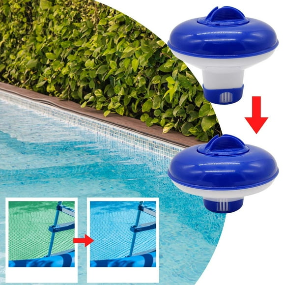 LLQkigsxse Adult Blow up Pool Water Slides Large Blue and White Floating Swimming Pool Dispenser 5 Inch