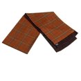 thumbnail image 1 of Amedeo Exclusive Burgundy Check Unisex Wool Scarf - Fashion Neck Scarf for Winters, 1 of 1