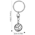 thumbnail image 2 of HEALEEP Colgante De Bolsa Y Llavero De Voleibol Plateado Resistente Y Duradero Para Uso Diario, 2 of 8