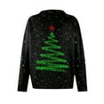 thumbnail image 6 of Women'S Christmas Sweater Cute Fun Christmas Sweater Fall And Winter Long Sleeve Knitted Sweater for Fall and Winter, Festive and Cozy, Great as Christmas Sweaters for Women ,Black,2XL, 6 of 7