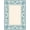 Blue, Pattern 2, variant on ODIKA 2x3 Machine Washable Non-Slip Area Rug, Heritage Scrollwork Vine with Interlocking Trellis Bands High Traffic Rug, Blue, 376396