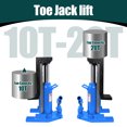 thumbnail image 2 of Hydraulic Toe Jack Lift, 10T-20T Dual Load, Alloy Steel Blue Body, Overload Prevention Spring, Workshop, Factory Floor​, 2 of 7