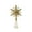 Gold, variant on KUMHONW Metal Snowflake Tree Topper Glitter Tree Topper 8.34 Inch,Christmas Tree Top Five Pointed Star Hollowed Ornament Christmas Decoration Silver
