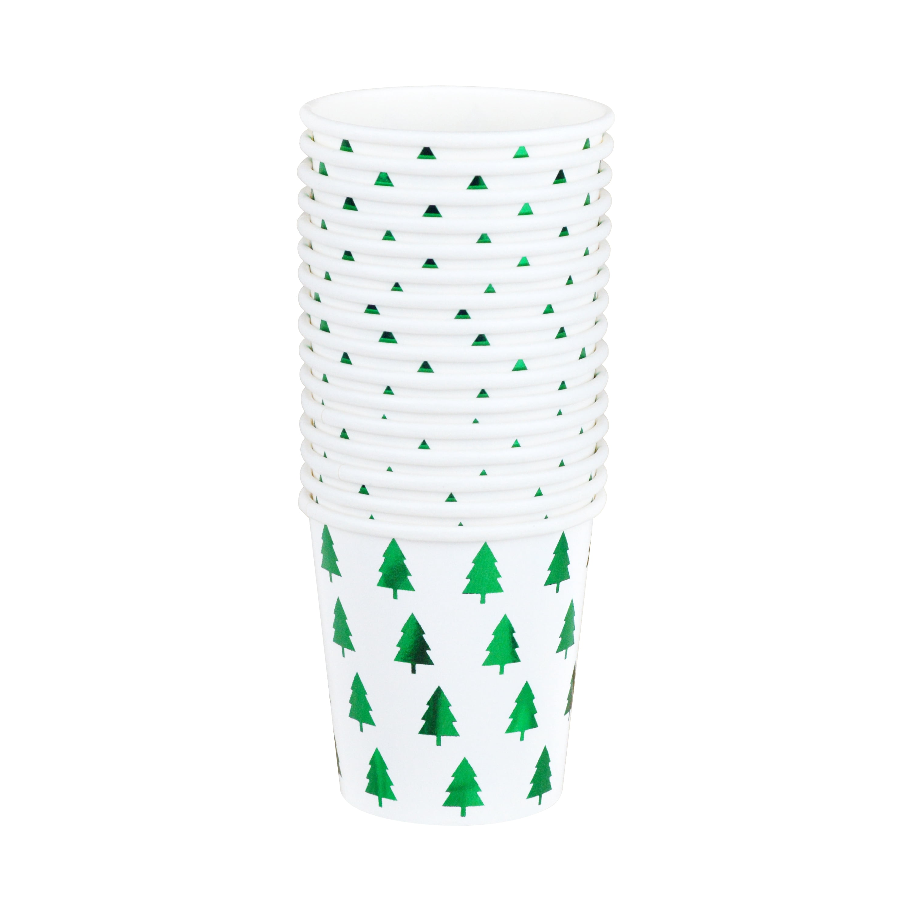 2.375 Dia (Top) x 2.4375 in H, 4 Ounce Capacity, 16 Count Multicolor Disposable Paper Mini Cup, Christmas, Paper Partyware, Holiday Time