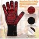 thumbnail image 2 of 1 pair Grill Gloves Heat Resistant Fire Resistant Oven Gloves Hand Protection Grill Gloves, Heat Resistant Oven Gloves for Grill, Oven,, 2 of 5