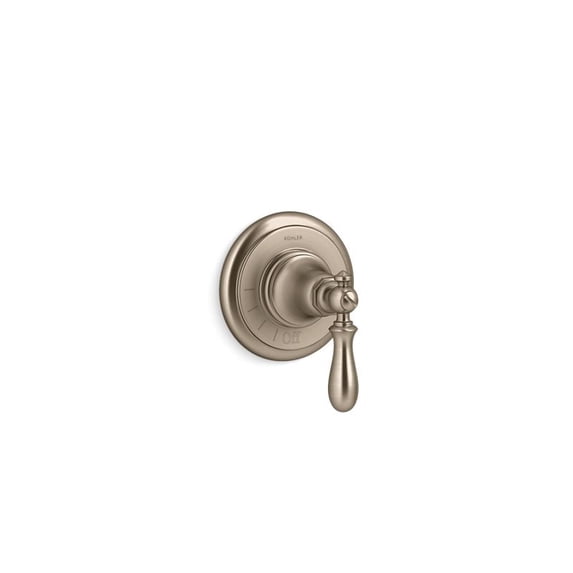 KOHLER K-T72771-9M Artifacts Volume control valve trim with swing lever handle