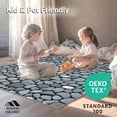 thumbnail image 4 of ODIKA 8'x10' Machine Washable Non-Slip Area Rug, Non Slip Stone Effect Bathroom High Traffic Rug, Gray, 107913, 4 of 7