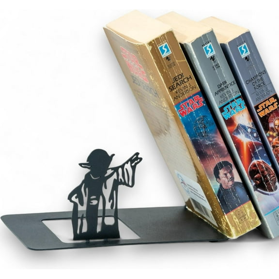 Metal Bookend Master: Ideal for Father's Day Gift, Home, Office or Kids' Rooms - Black Metal, Heavy-Duty, Non-Slip - Prime Eligible - 10-inch