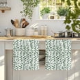 thumbnail image 4 of Green Ivy Leaves Kitchen Towels Set of 3, Spring Plants Botanical Modern Country Absorbent Dish Towels for Kitchen, Microfiber Hand Towel, Quick Drying Tea Towel for Cleaning Decorative Dishcloths, 4 of 7