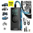 thumbnail image 1 of Compresor De Aire Portátil Bombas Aire Inflador De Llanta 150psi Doble Indicación De Presión Recargable Inalámbrico Power Bank Con Luz Led Para,para Auto,Motocicleta,Bicicleta XIUDEEN Aj15,Negro, 1 of 3
