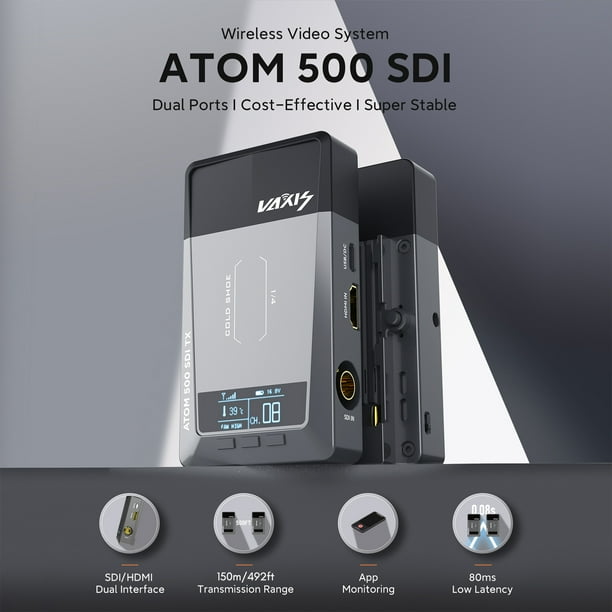VAXIS ATOM 500 SDI Version 1080P Wireless Image Video Transmission