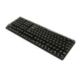 thumbnail image 4 of Juego de teclas de 132 teclas de PC transparente Bling Bling Altura mate ergonómicas personalizadas para Teclado mecánico letras negras transparentes y verdes, 4 of 12