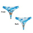 thumbnail image 3 of Balery Greek Island Windmills Painting Tangas de Algodón para Mujer con Estampado – Ropa Interior Sexy, Transpirable, G-string-4X-Large, 3 of 6