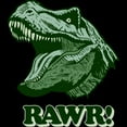 thumbnail image 3 of CafePress - T Rex RAWR Men's Dark Pajamas - Men's Dark Loose Fit Cotton Pajama Set, 3 of 7