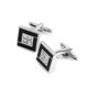 thumbnail image 1 of Gemelos de Cobre Negro para Hombres Hugo Joyería de Bodas de Negocios, 1 of 8