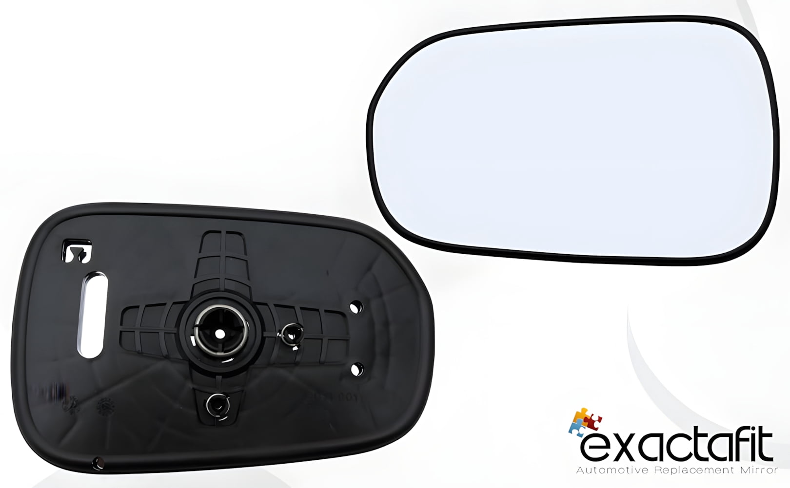 Rugged TUFF Driver Side Mirror Replacement Glass for 1998-2002 Honda Accord Sedan (Non-Heated)