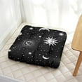 thumbnail image 3 of Astral Solar Meditation Cushion - Dark Aesthetic Floor Pillow for Adults, Supportive PP Cotton Filling, Multipurpose for Yoga & Lounging, 3 of 7