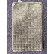 Memory Foam Bath Mat Soft Microfiber Bath Mat for Bathroom, Non Slip Water Absorbent Cozy Bathroom Rug Machine Washable Memory Foam Rug Quickly Drying Small Mat 31x19Inch(green)